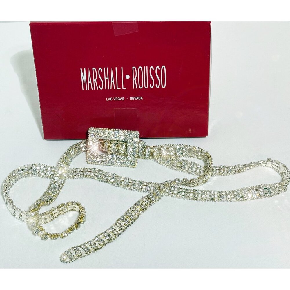 NWOT MARSHALL-ROUSSO (Las Vegas) Rhinestone Belt - STUNNING!!